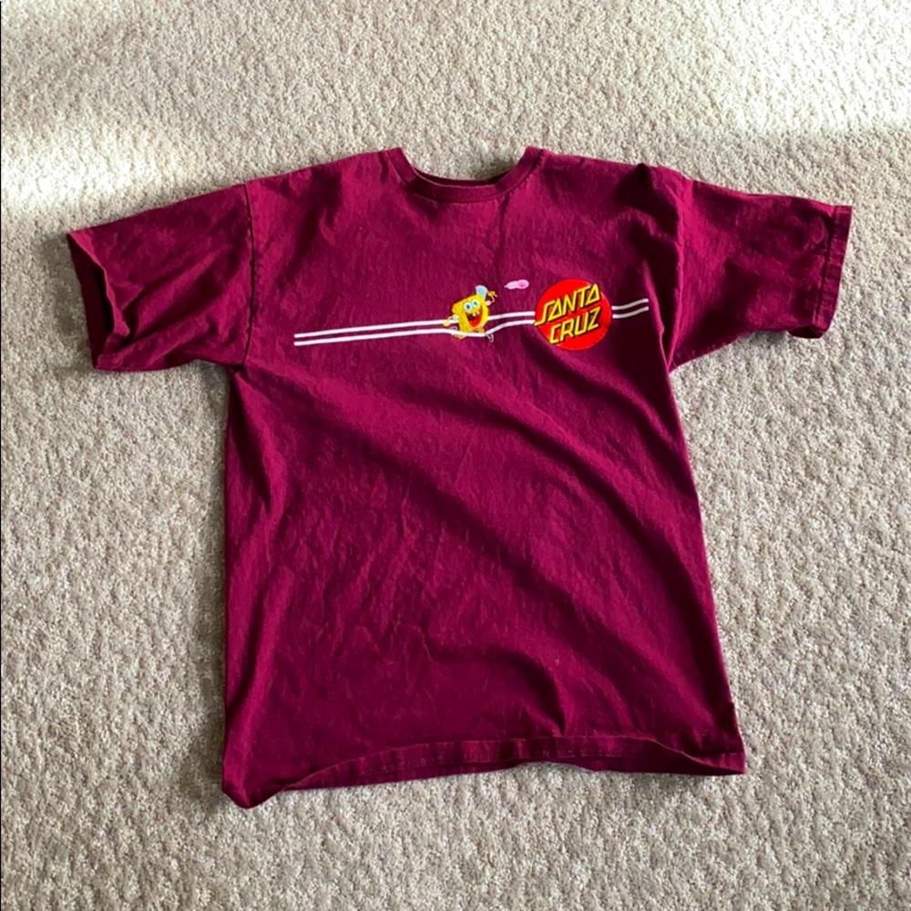 RARE! nickelodeon sponge-bob Santa Cruz T-shirt